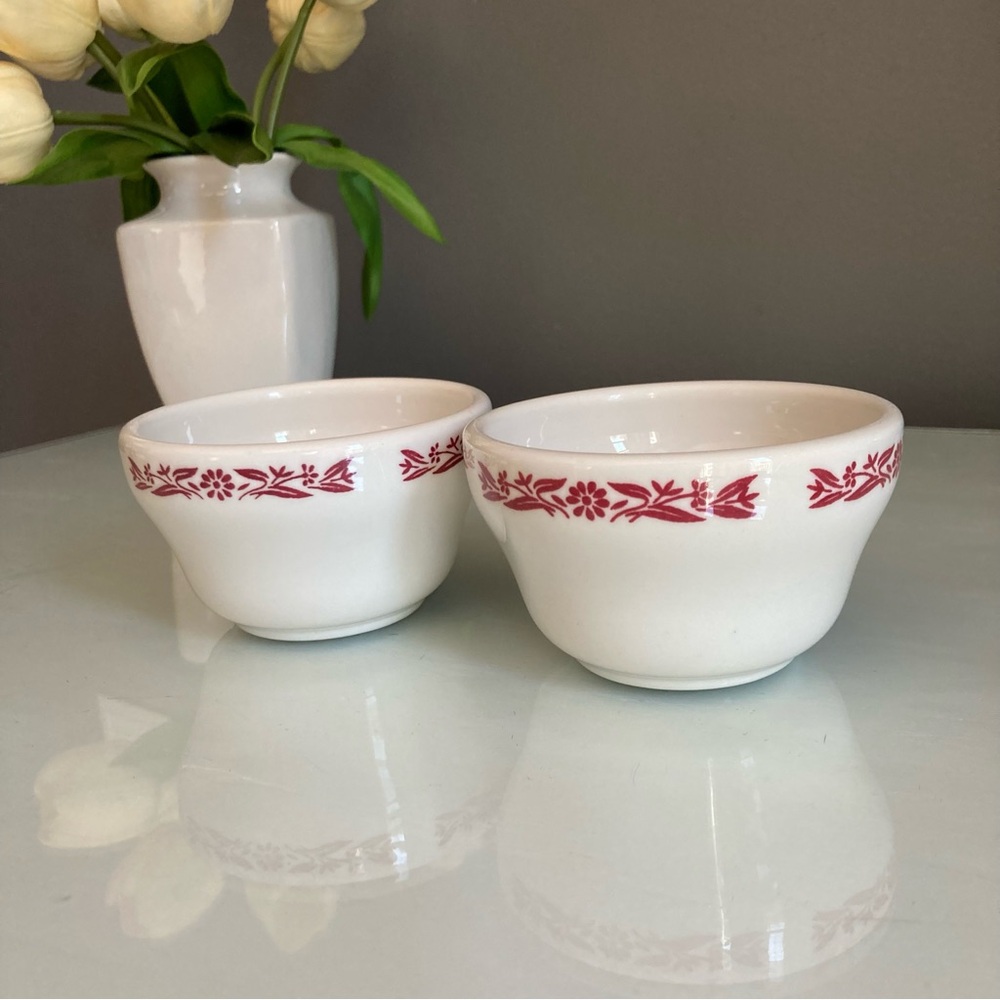 Homer Laughlin China Custard Cups Set Of 2